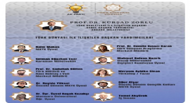 AK Parti'den Türk Dünyası'na güçlü kadro