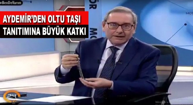 Aydemir'in jesti Oltu Taşını gündeme taşıdı