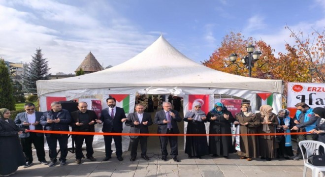 Erzurum'da Gazze için 'Hayır Çarşısı' açıldı
