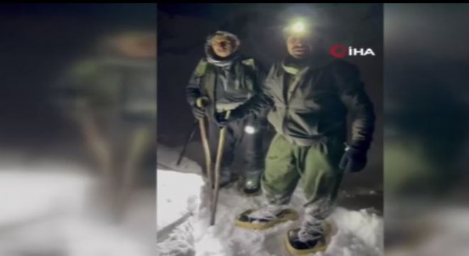 Hediklerle karlı yolu aştılar