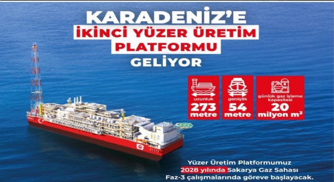 Karadeniz'e ikinci ‘Yüzer Üretim Platformu'