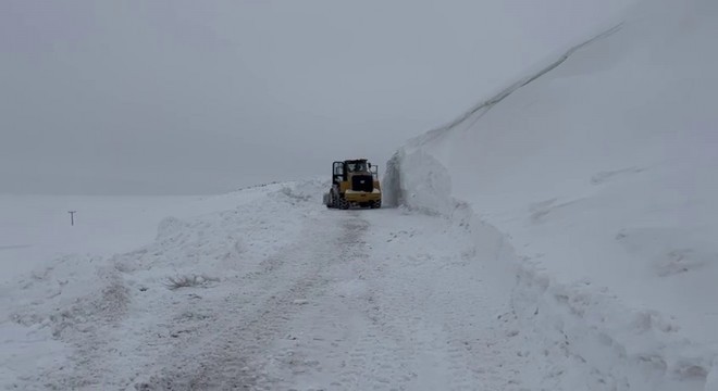 Tekman Eğriçayır'da kar kalınlığı rekoru