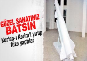 Kur'an sayfalarıyla füze tasarımı